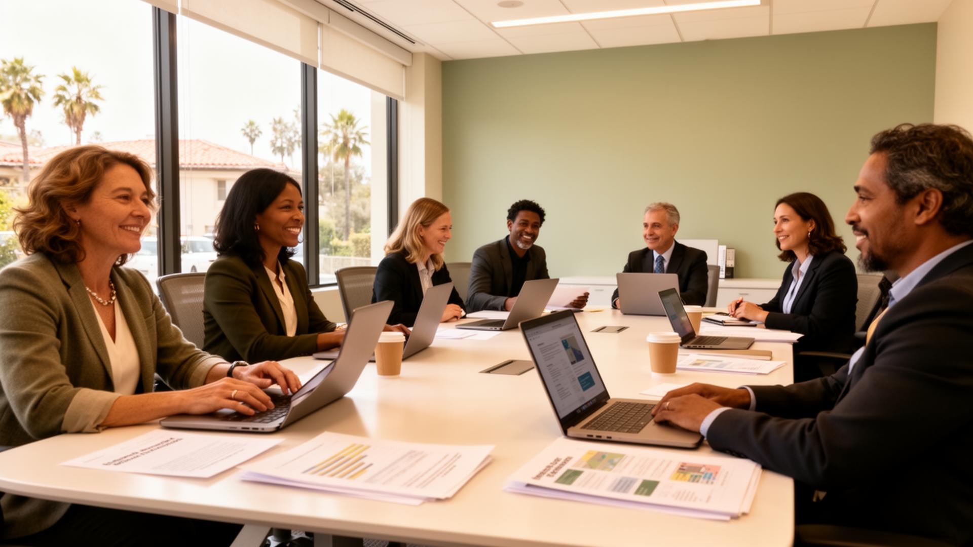 Public-sector leaders collaborating with the Chavan & Associates audit team